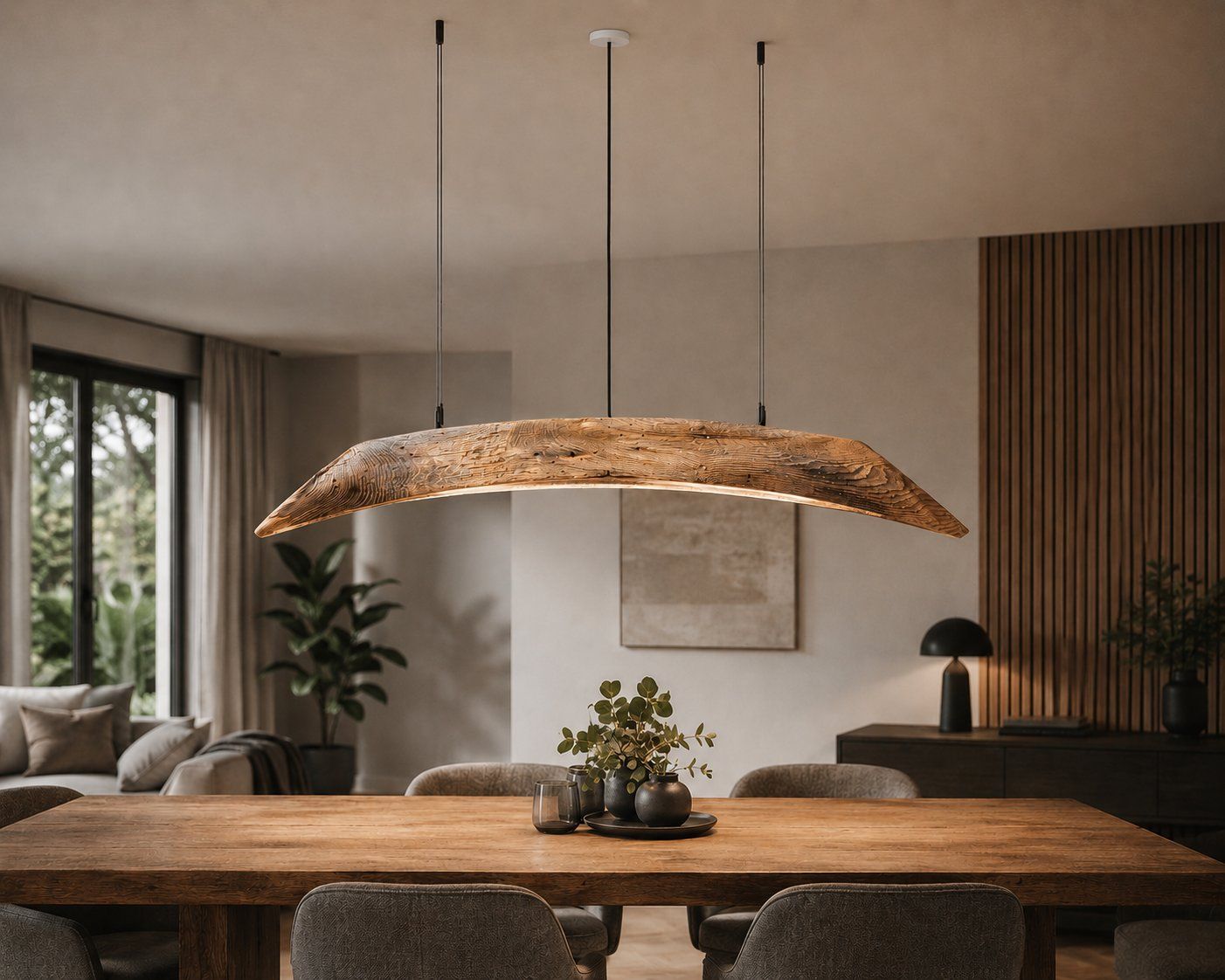 Lampadari & plafoniere: Rustikale Hängelampe aus einem Eichen-Altholzbalken – Nuovo e nell'imballaggio originale da Egnach venduto da Oldwoodstyle 6