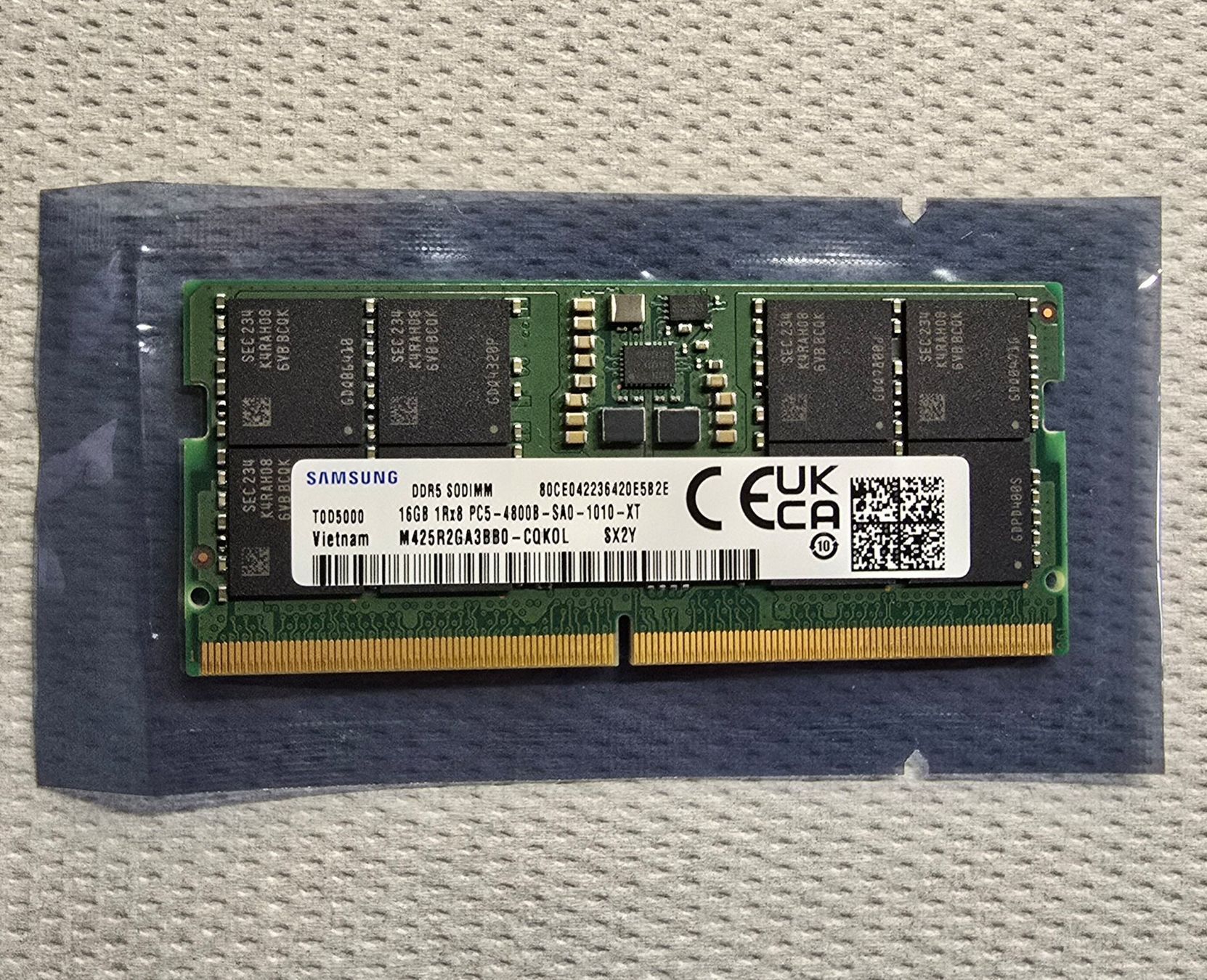 Samsung DDR5 RAM SODIMM 1x 16GB PC5 4800 Fabrikneu (Neu (gemäss ...