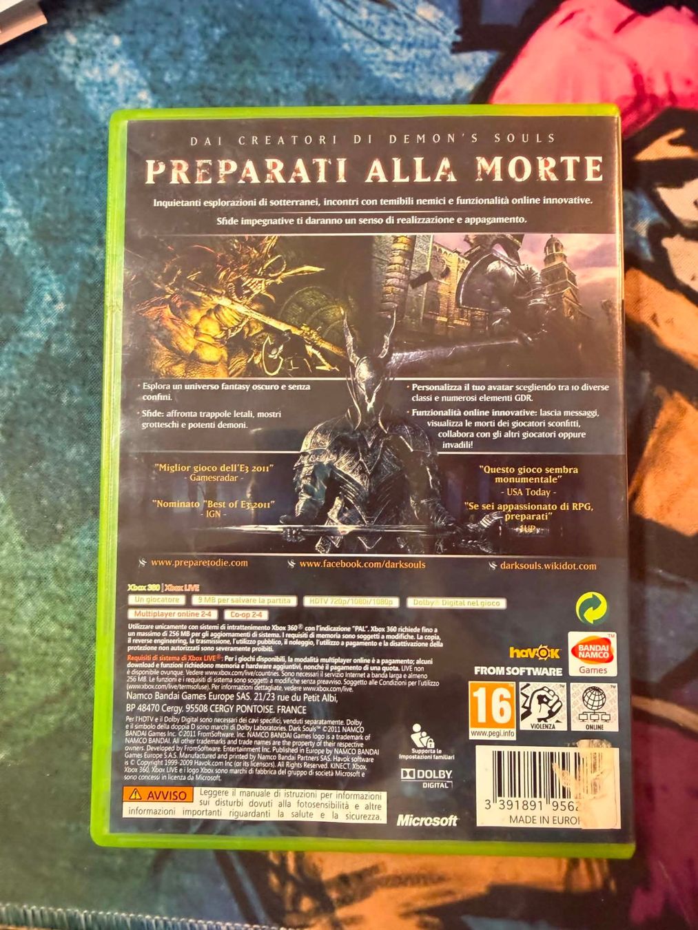 Microsoft Giochi: Dark Souls Microsoft Xbox 360 – Usato da Giubiasco venduto da Ticinerd 1