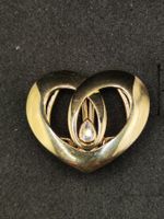 Vintage PIERRE LANG vergoldete Kleiderclips klammer Top
