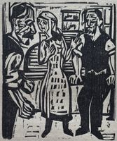 Ernst Ludwig Kirchner, Holzschnitt,1923, Expressionismus,TOP