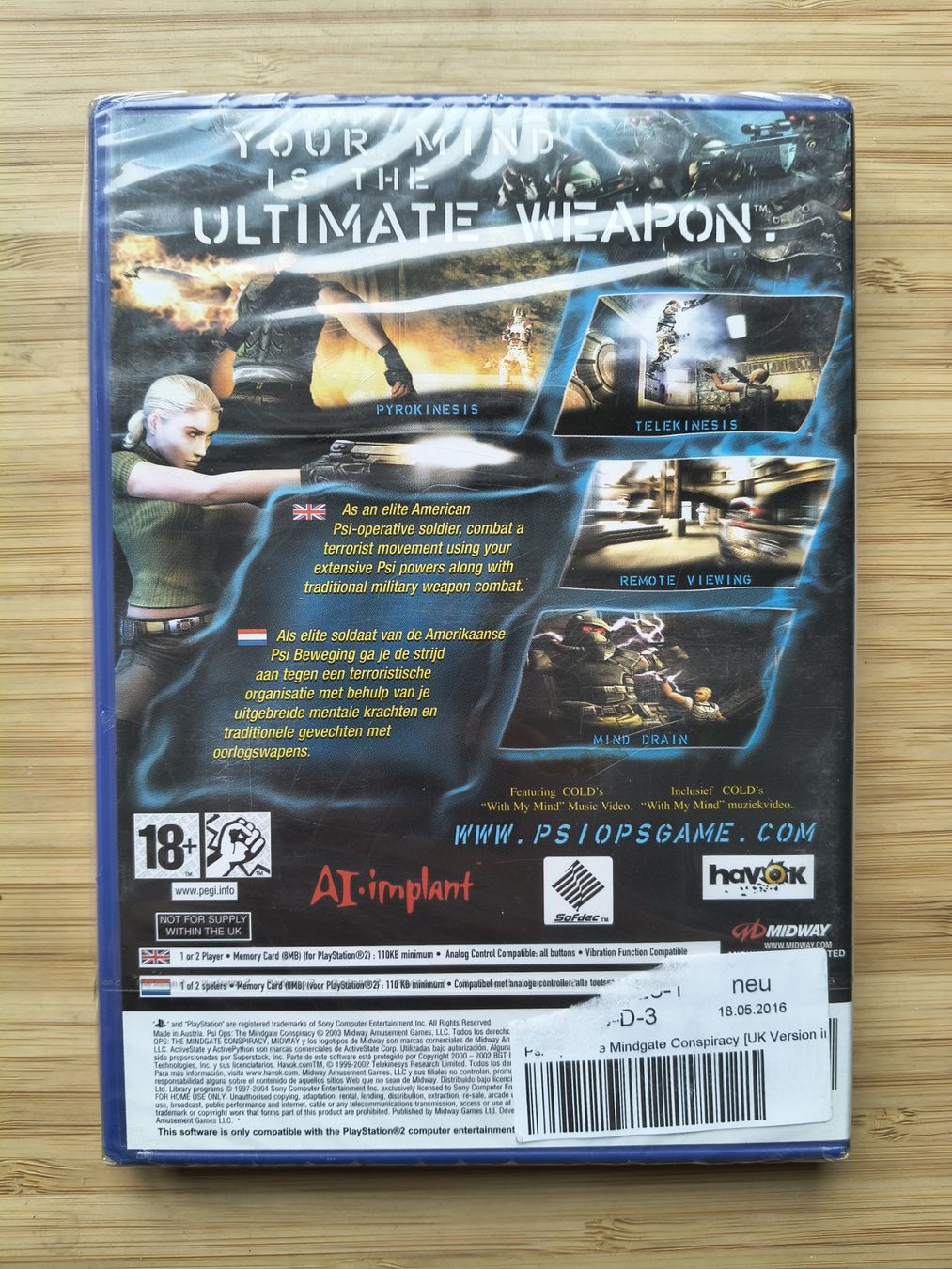 Jeux: Psi-Ops - The Mindgate Conspiracy Sealed (PS 2) – Neuf avec emballage d'origine à Riedholz par ste_96cd 1