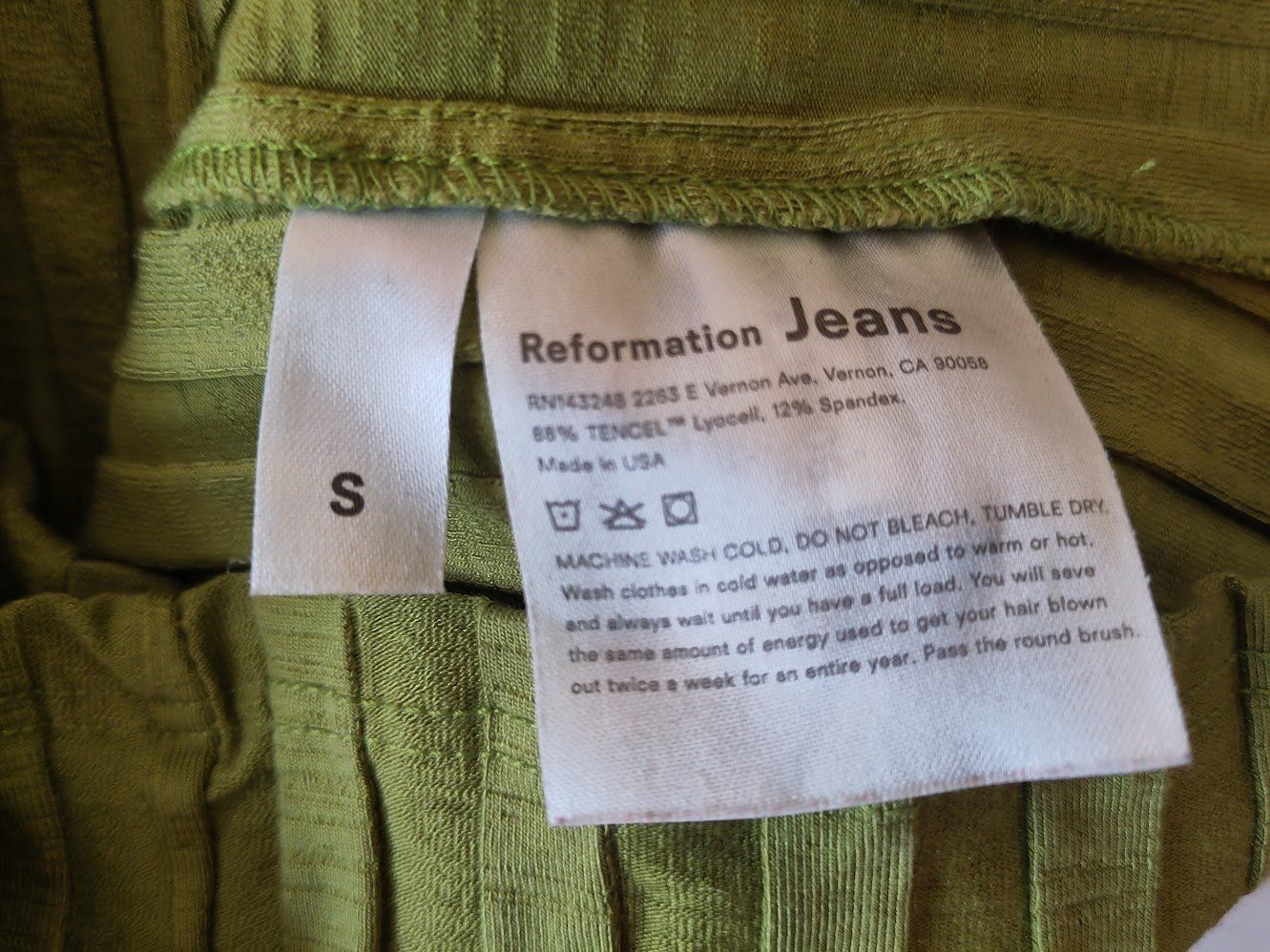 Reformation Top: Frischgrünes Top von Reformation, Gr. S – Usato da Lugano venduto da kat_lm5b 4