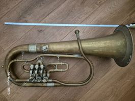 Antikes Tenorhorn / Althorn um 1900 – Deko & Sammlerstück
