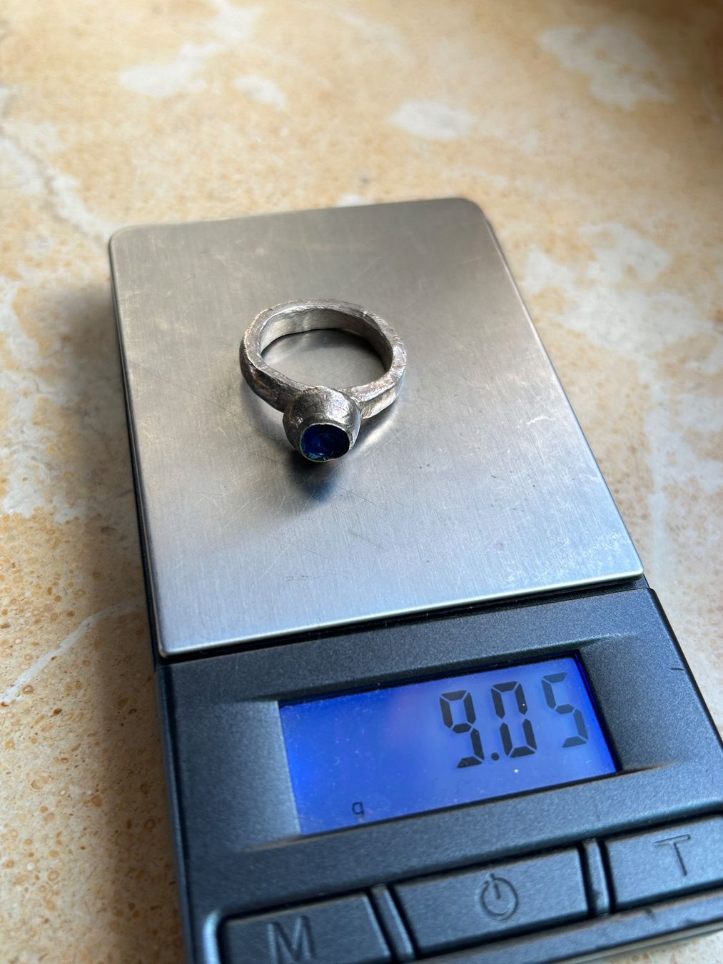 Anelli: Silberring mit blauem Emaille (Grösse 57.5) – Usato da Laufen venduto da belleskulptur 8