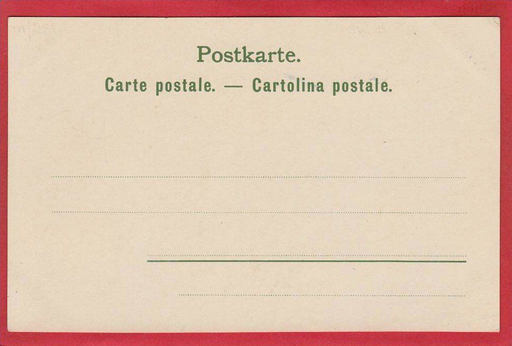 Cartoline postali: BÜRGLEN, LITHO 1897 / 1905 – Usato da Grüningen venduto da Kartenlaube 1