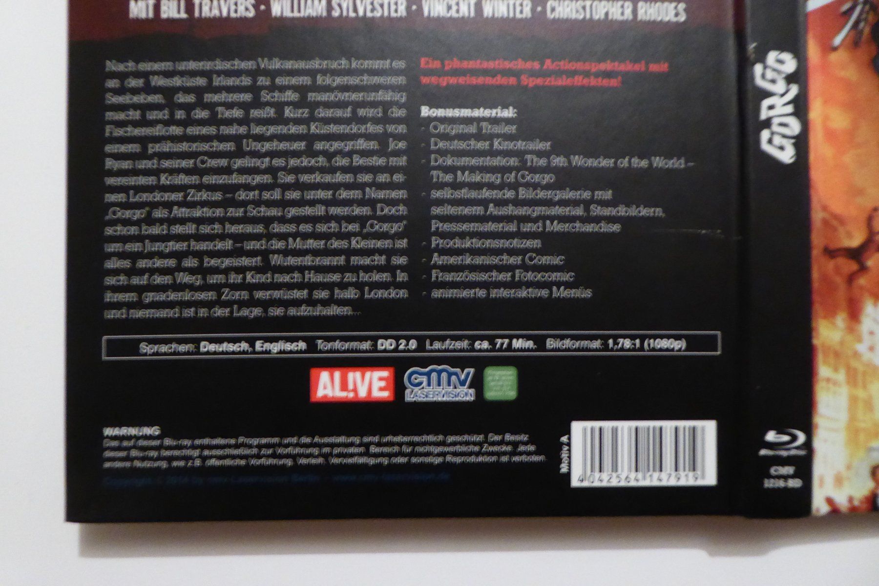 Tutti i DVDs: Mediabook Gorgo Bluray – Usato da Allschwil venduto da Summelsarium 2