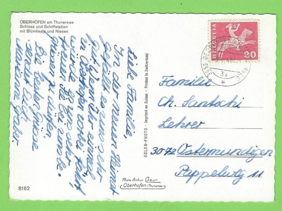 Ansichtskarten: Oberhofen am Thunersee – Gebraucht aus Zürich von t24_de 1