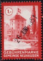 1 Fr. Fiskalmarke der Gemeinde NEUHAUSEN