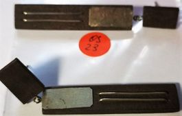 Ohrstecker Holzbrett Silber (OS23)