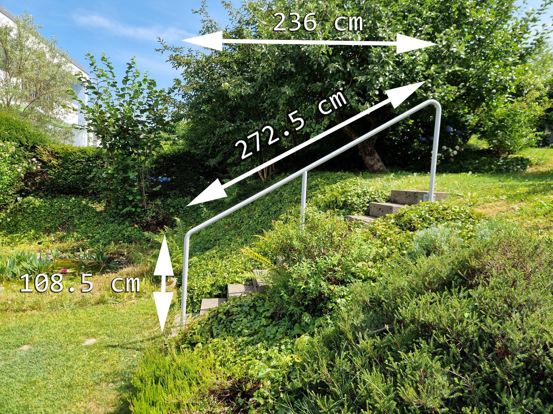 Balustrades: Geländer Garten Handlauf, metall, grau – D'occasion à Luzern par ricola50 1