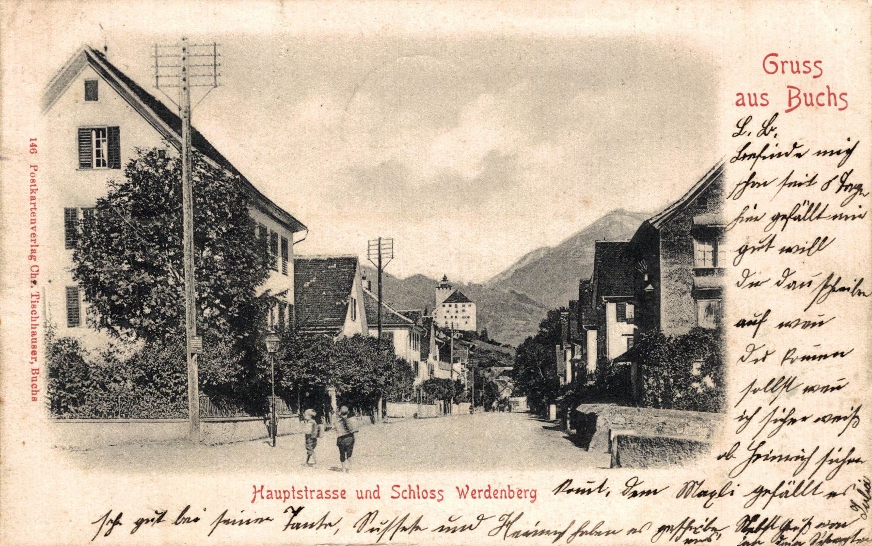 Cartoline postali: Hauptstrasse und Schloss Werdenberg – Usato da Bronschhofen venduto da Astore