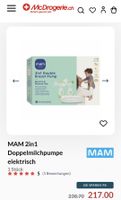 milchpumpe, doppelmilchpume, mam, neu