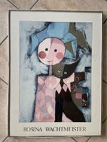 Rosina Wachtmeister Kunstdruck mit Rahmen, Jahr 1986