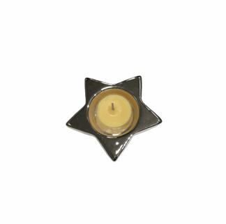 Altre decorazioni natalizie: silbriger Teelichthalter Sternform – Nuovo e nell'imballaggio originale da Wolfhalden venduto da BEKOShop 2