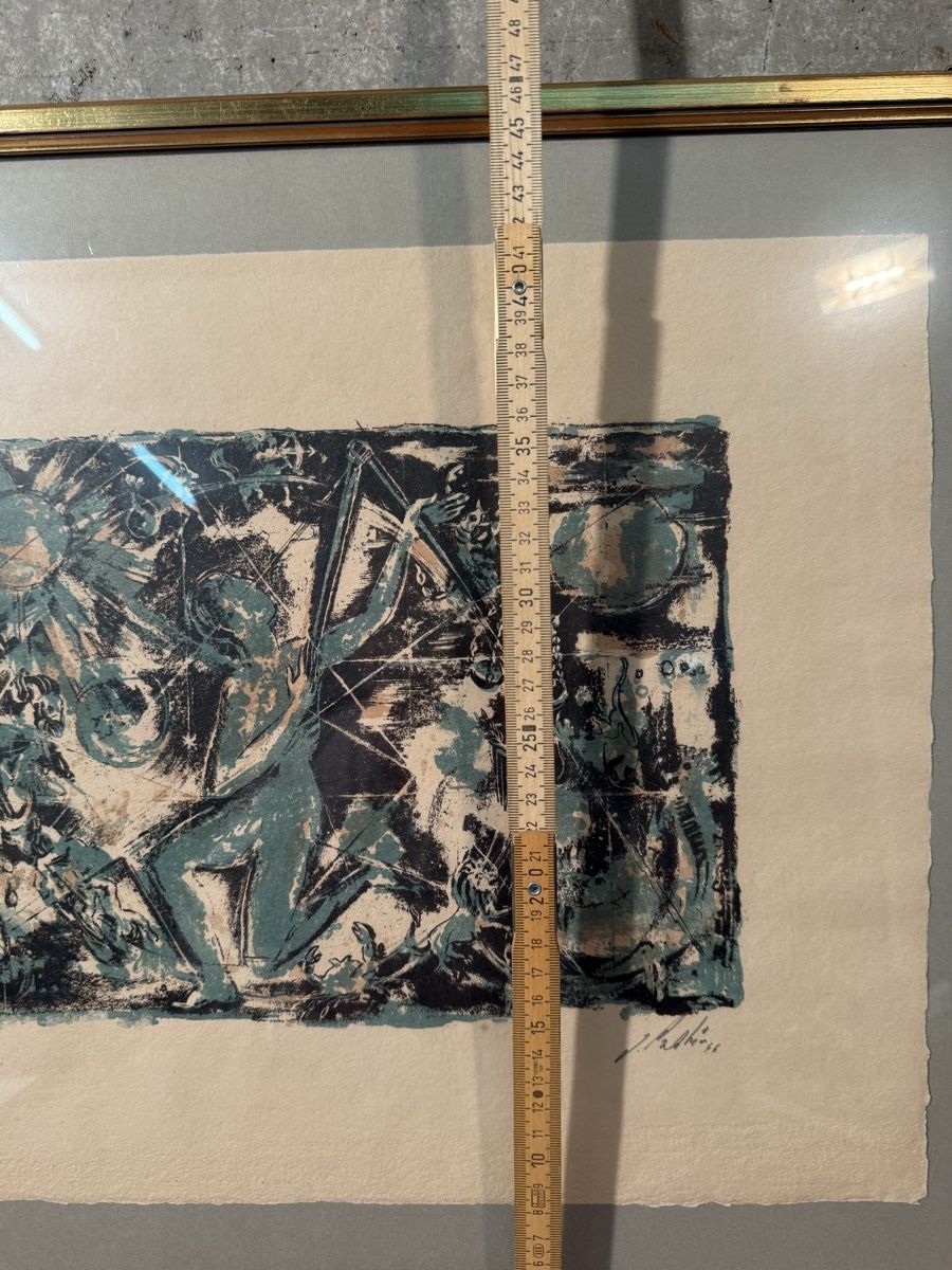 Grafica & Litografie: Estampe signée , datée 1966, numérotée 124/150 – Usato da Lausanne venduto da artnouveau04 6