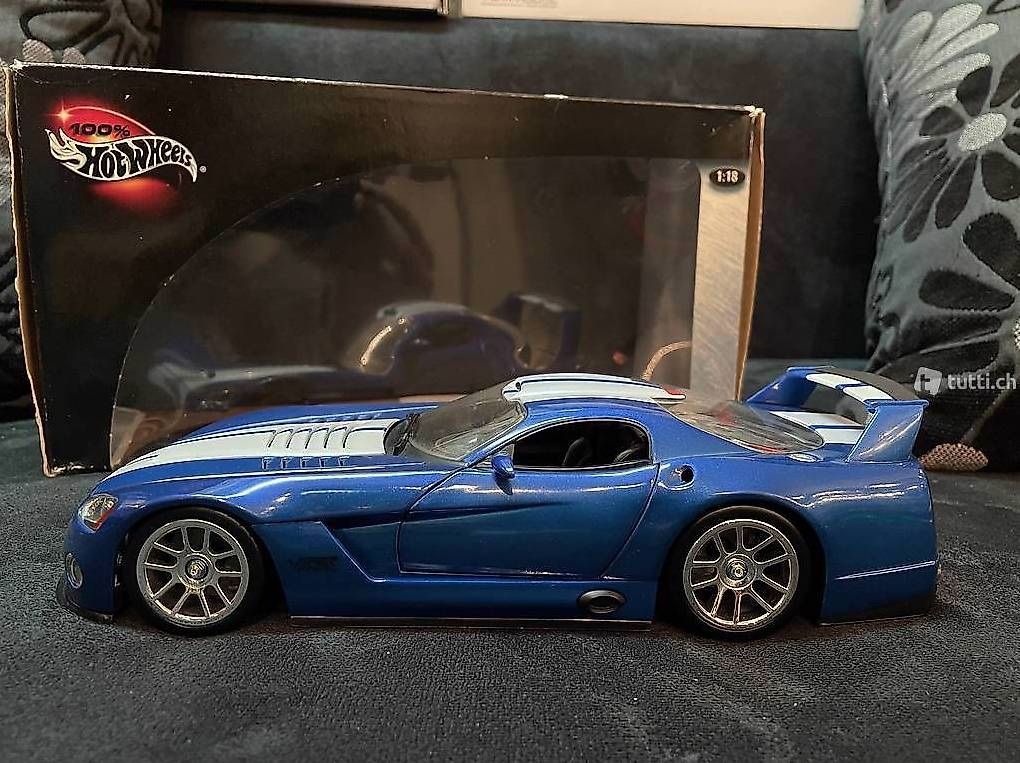 Hot Wheels Modellautos: Dodge Viper GTS-R Concept Modellauto 1:18 HotWheels – Gebraucht aus Möhlin von  2