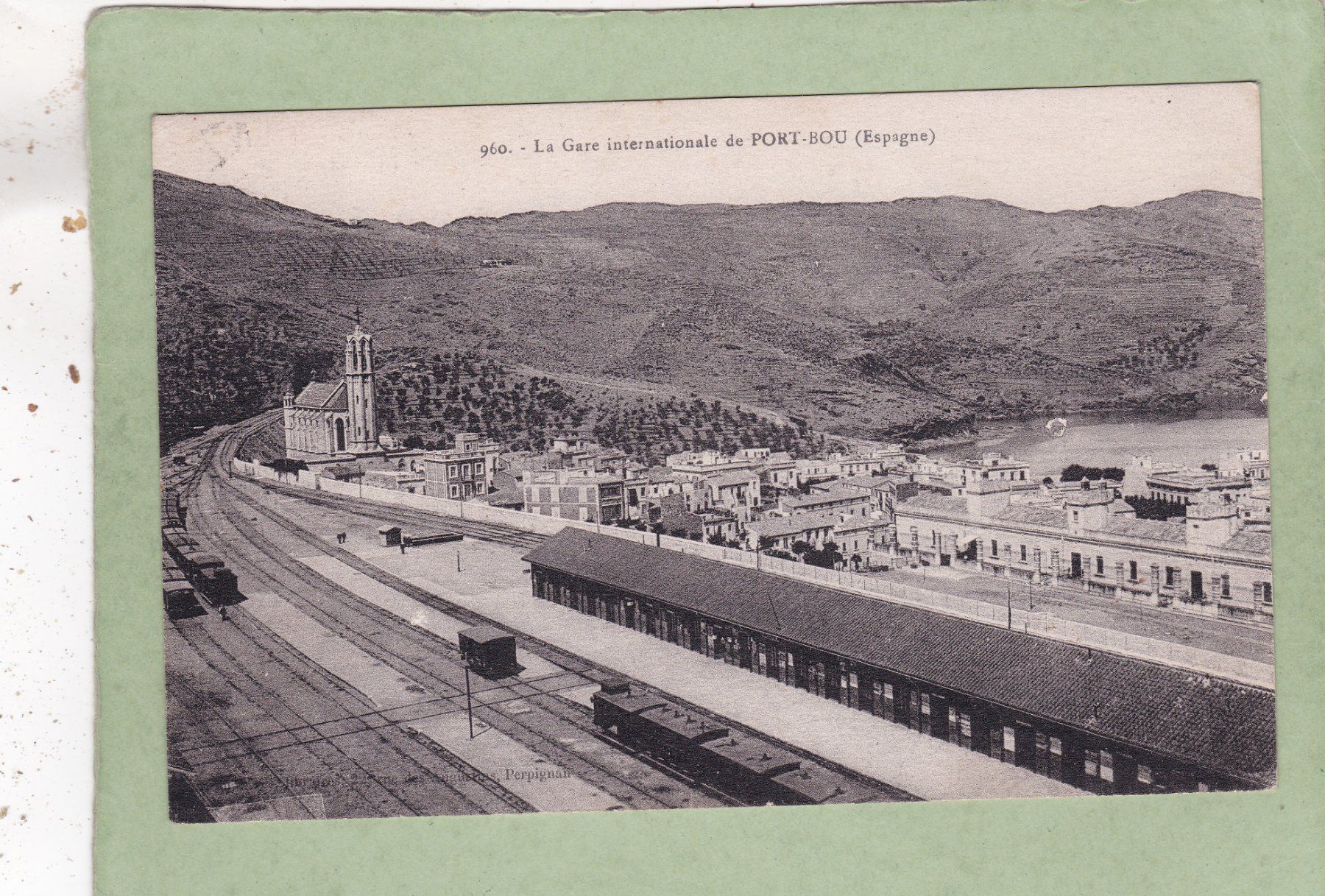 Ansichtskarten: Spanien La Gare de Portbou 1925 – Gebraucht aus Herisau von Lisegrat2008