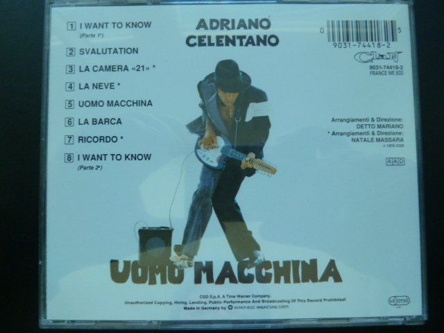 CD: Adriano Celentano - Svalutation  (vergriffen) – Usato da Au ZH venduto da sikoku 2