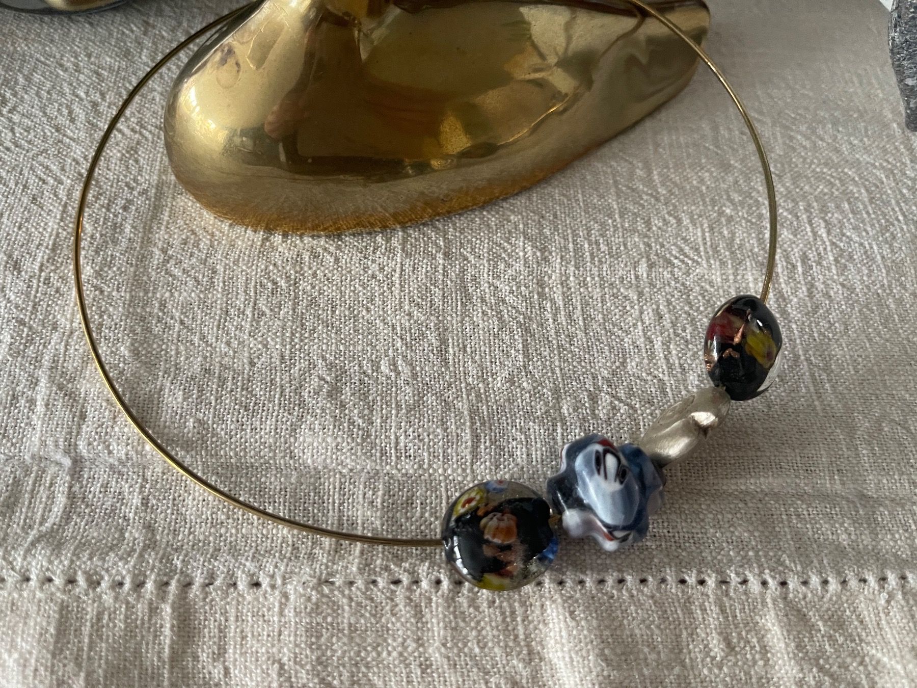Catenine: HALSSPANGE Murano Glasperlen – Nuovo (secondo la descrizione) da Zürich venduto da STYLEHAUS