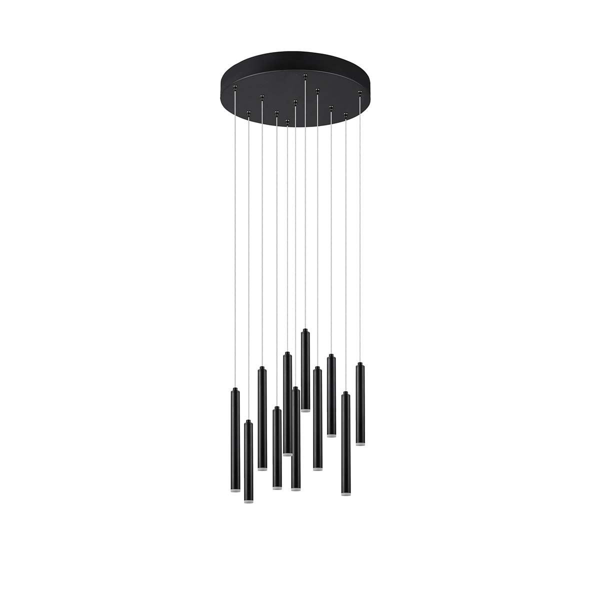 Lampadari & plafoniere: LED Pendelleuchte, Schwarz, 40 cm Ø – Nuovo (secondo la descrizione) da Kreuzlingen venduto da Smart-Light 9