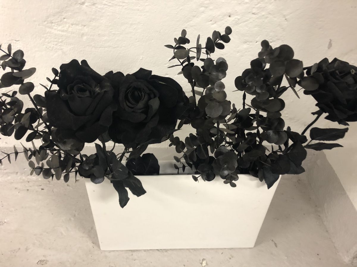 Piante & sementi: Kunstblumen – Rosen und Eukalyptus - Samtstoff – Usato da Zürich venduto da vadimi 3