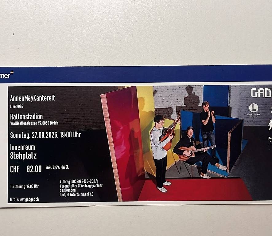Tickets: AnnenMayKantereit – Neu und originalverpackt aus Zürich von flo_9yrw