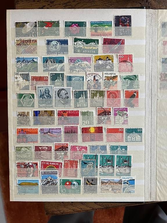 Alle Briefmarken: Collezione francobolli Svizzeri – Gebraucht aus Avegno von pippo_olaf 3