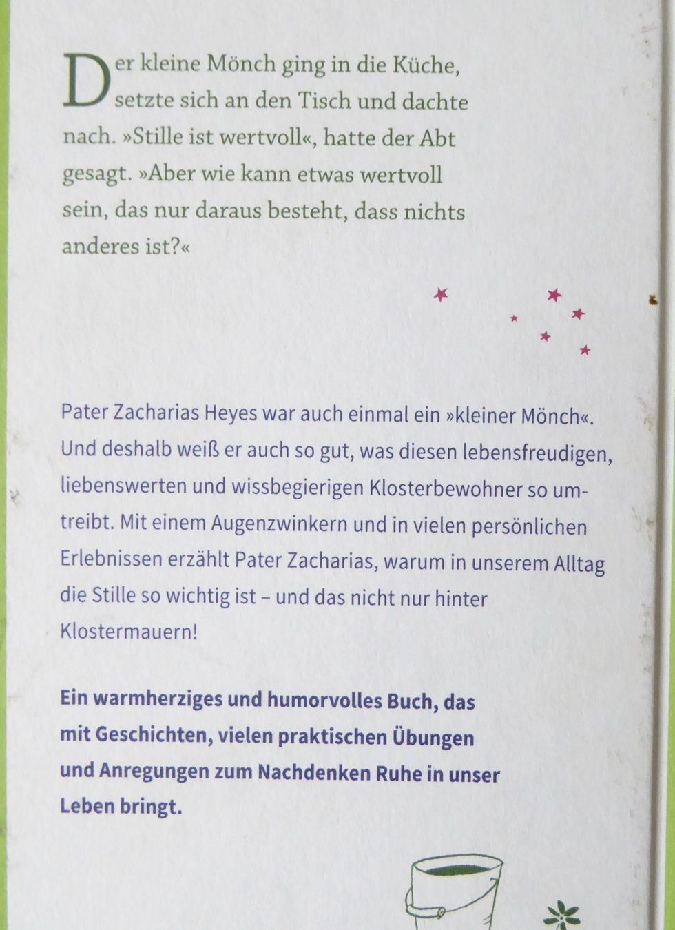 Libri: Der kleine Mönch und die Sache mit der Stille – Nuovo e nell'imballaggio originale da Mauren venduto da Yeelen 2