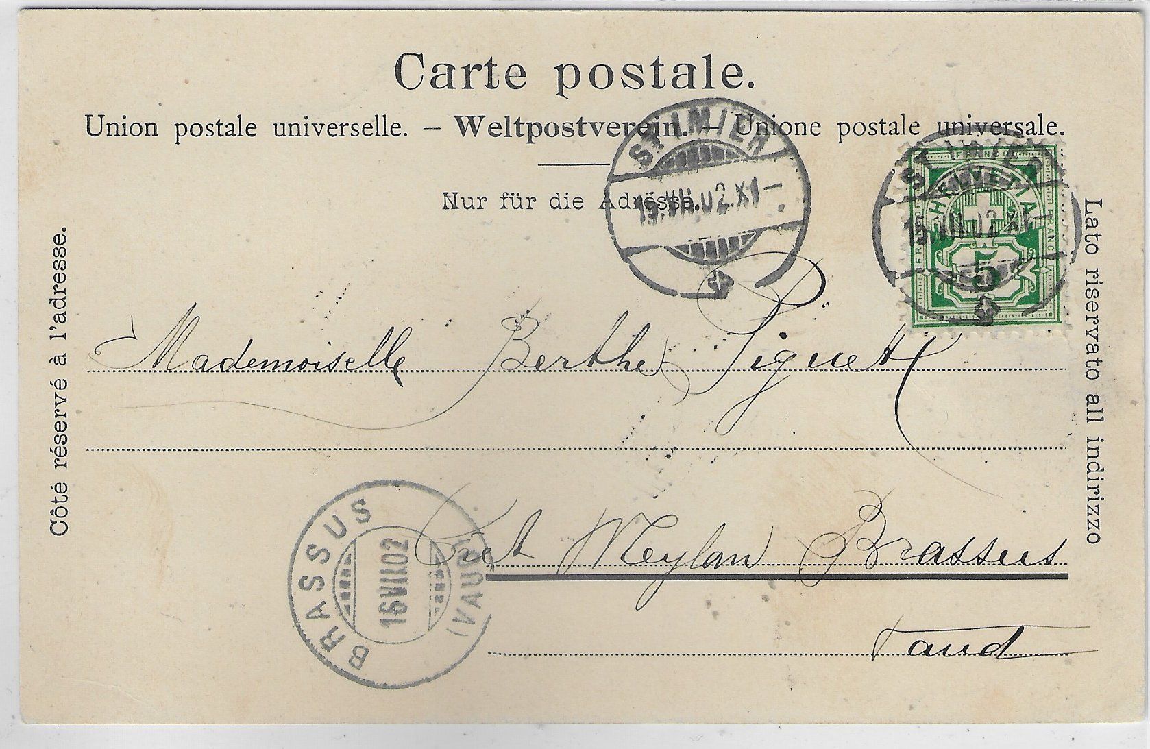 Ansichtskarten: St-Imier - Rue des Marronniers - animee – Gebraucht aus Ettingen von Kartenplanet 1