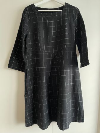 Leinen/Baumwoll-Kleid (S) der Marke Gudrun Sjödén