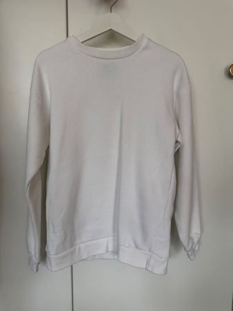 Pull-over blanc BERSHKA XS