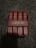 Miniatur-Wörterbücher 4er Set DECKEL Leder