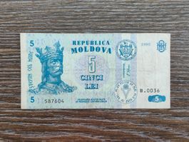 Moldawien 5 Lei 1995 !!!!!!!