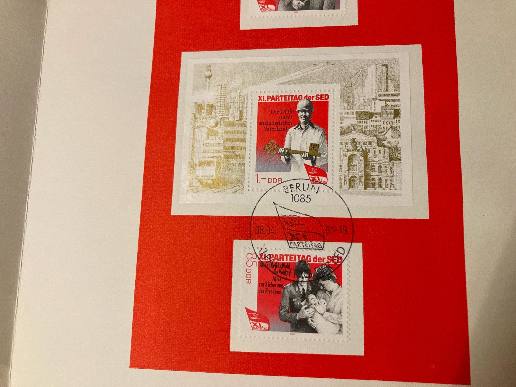 Alle Briefmarken: Briefmarken DDR, 11. Parteitag der SED – Neu und originalverpackt aus Lütisburg von wiesenpippau 2