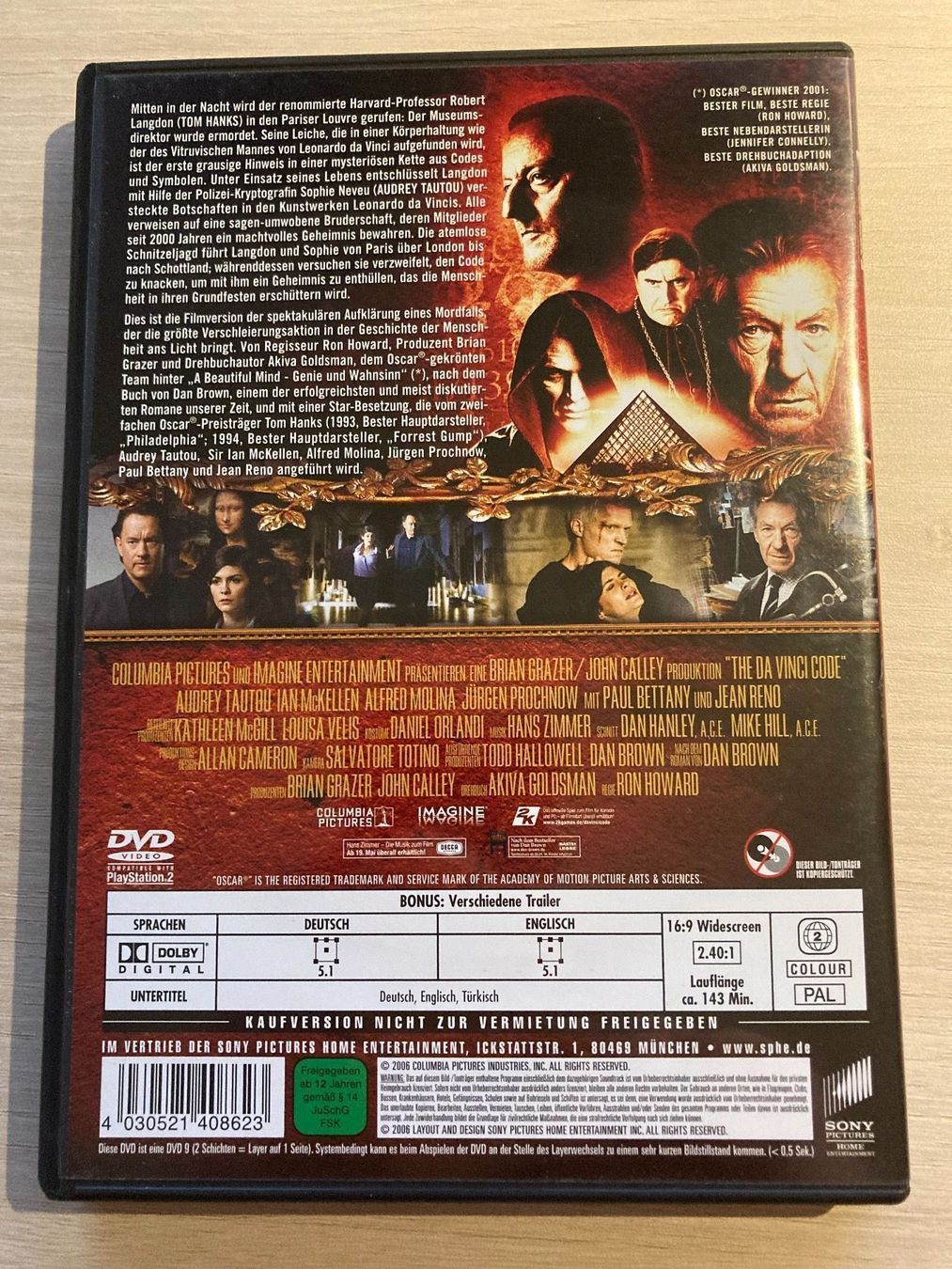 Tous les DVDs: The Da Vinci Code - Sakrileg – D'occasion à Brütten par voene77 1