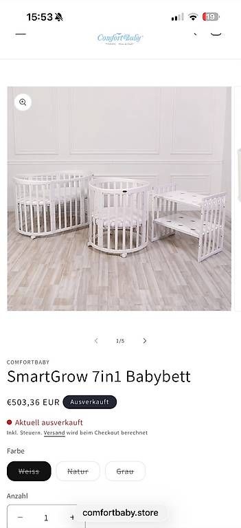Letti: Babybett – Usato da Altstätten SG venduto da tug_9jwz 2