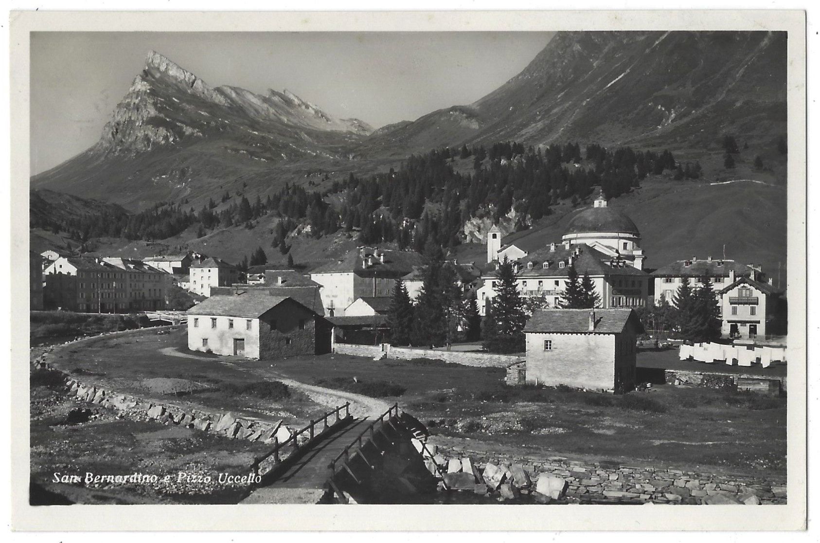 Cartoline postali: San Bernadino e Pizzo Ucello – Usato da Bütschwil venduto da Jackson1A