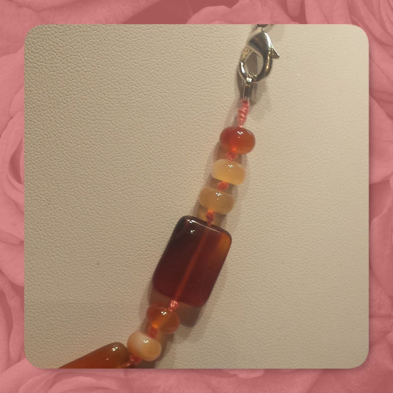 Catenine: NEU: Achatkette Achat Kette Schmuck – Nuovo (secondo la descrizione) da Matten b. Interl venduto da EdelsteineInterlaken 1