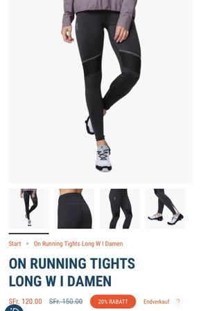 ON Running Tights Long Damen Gr. M – neu ohne Etikett