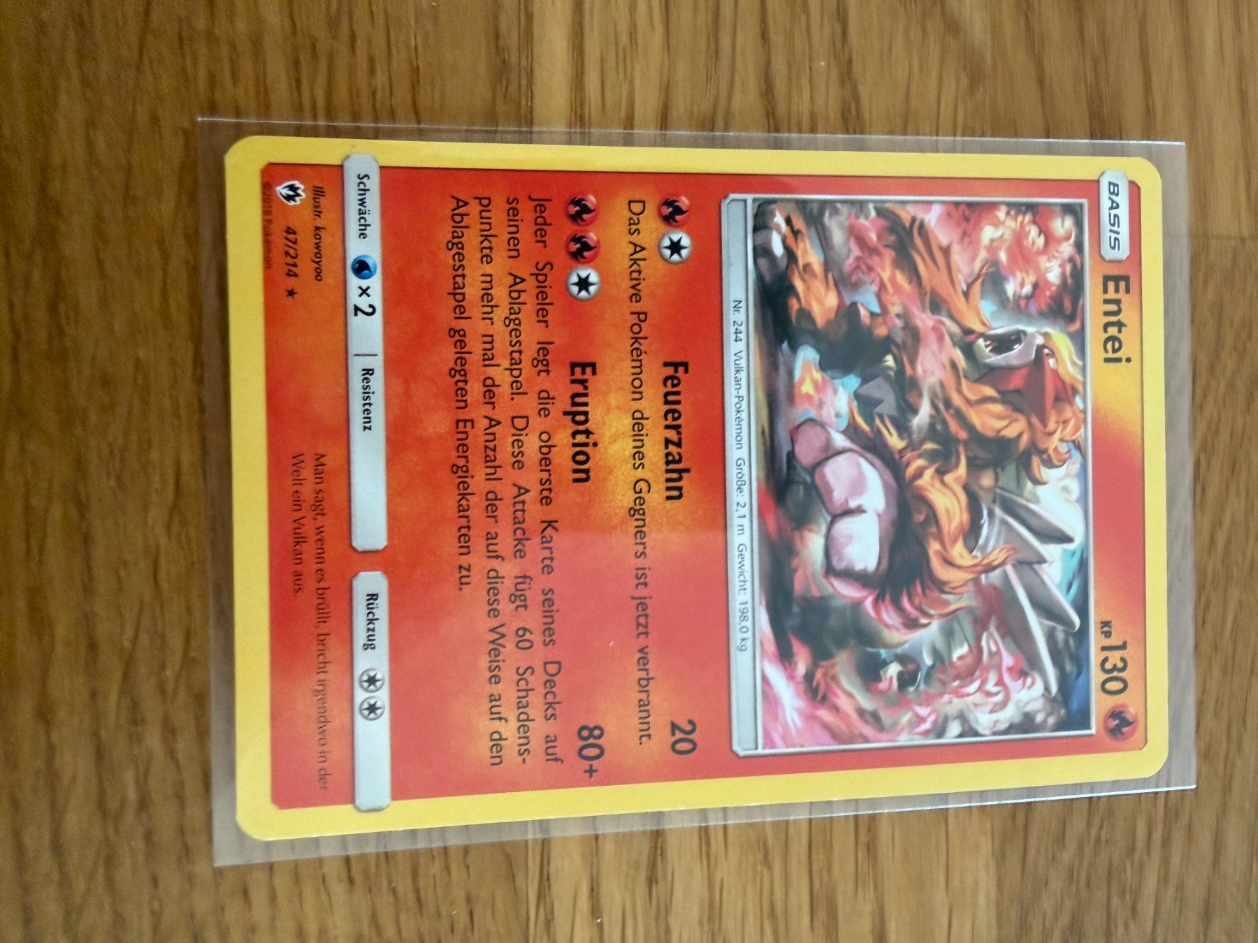 Pokémon Sammelbilder & Trading cards: Entei 47/214 – Gebraucht aus Amriswil von sim_nlb6