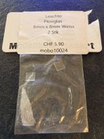 Leuchte Plexiglas 8mm x 8mm weiss 2stk
