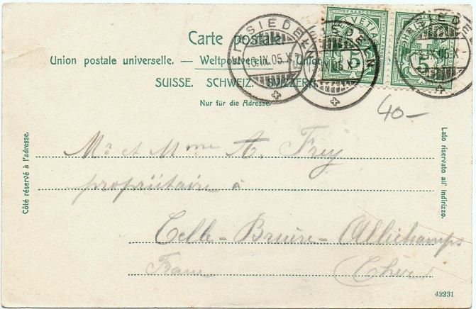 Cartoline postali: EINSIEDELN Rathaus – Usato da Jona venduto da philajona 1