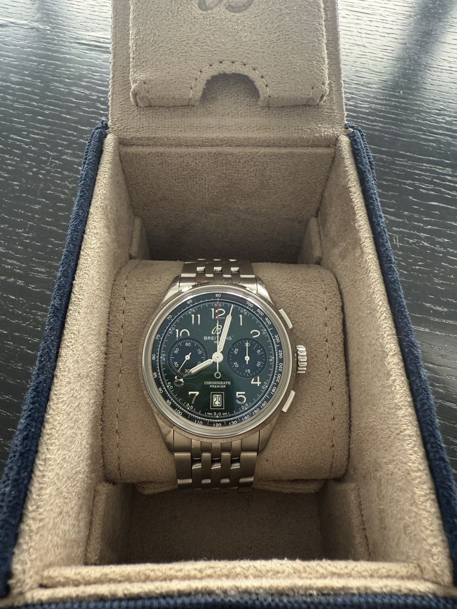 Breitling Orologi: Breitling Premier Chronograph 42 green – Usato da Männedorf venduto da Adriano21