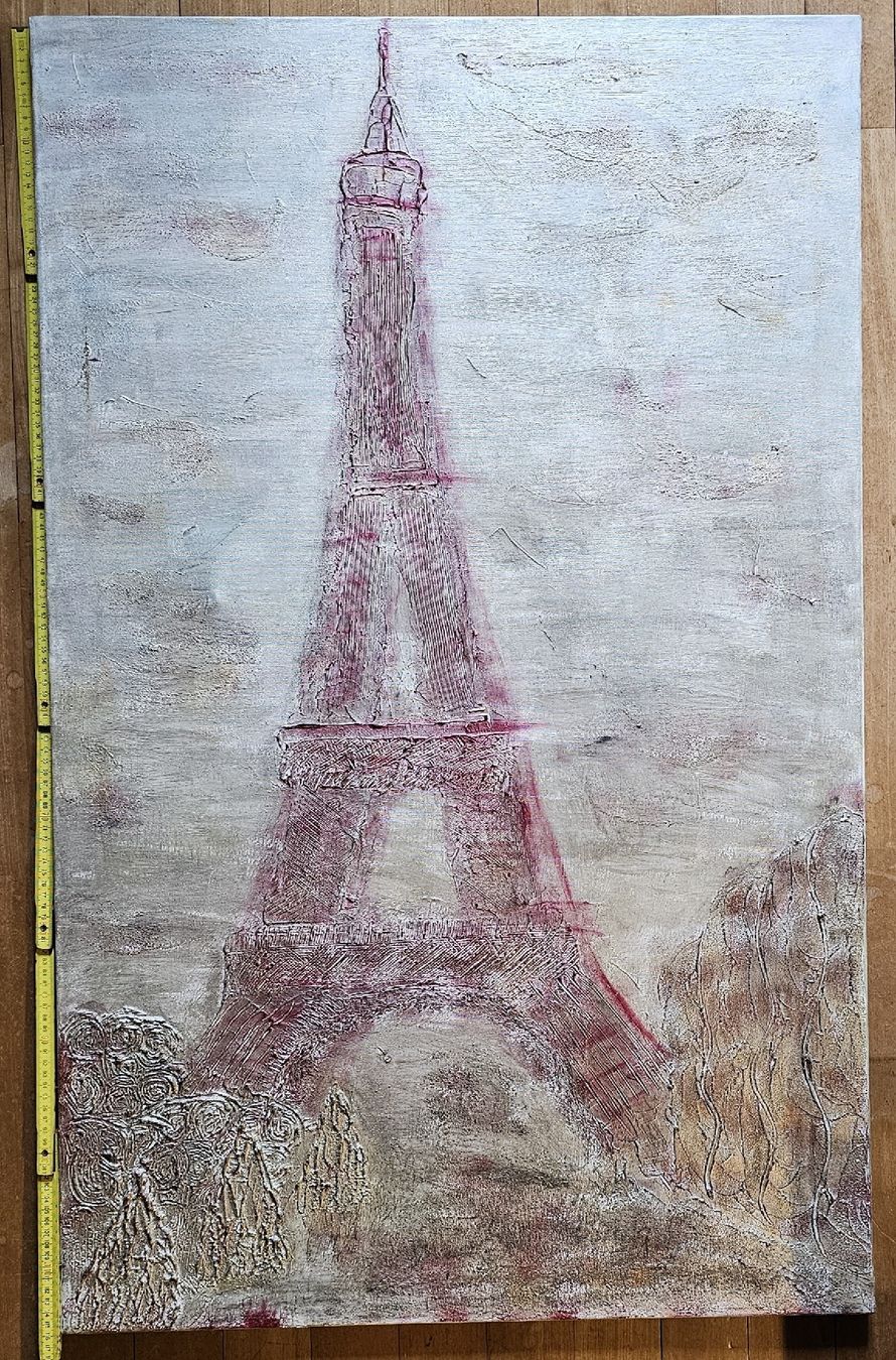 Gemälde: Paris, Eiffelturm, Gemälde. – Gebraucht aus Madetswil von rolfmartin