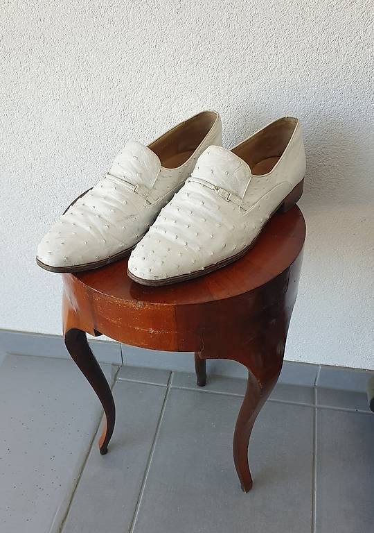 Scarpe da uomo: Moreschi Italia / Autruche / taille 45 – Usato da Servion venduto da meno999