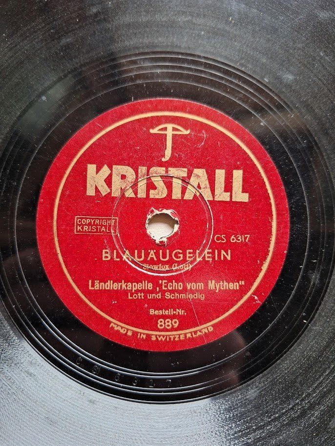Schallplatten: 7 alte Langspielplatten mit Original Coover ca. 1945-1950 – Gebraucht aus Alpnach Dorf von MZ001 5