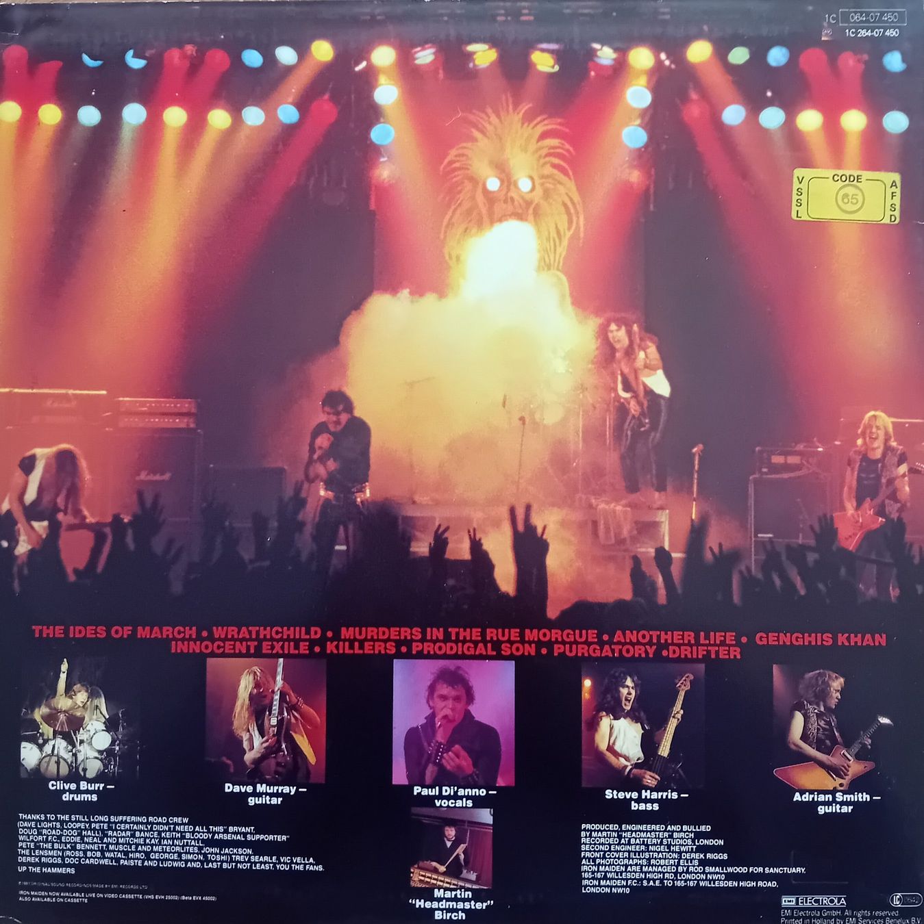 Schallplatten: IRON MAIDEN Killers 1981 Heavy-Metal – Gebraucht aus Nänikon von  1