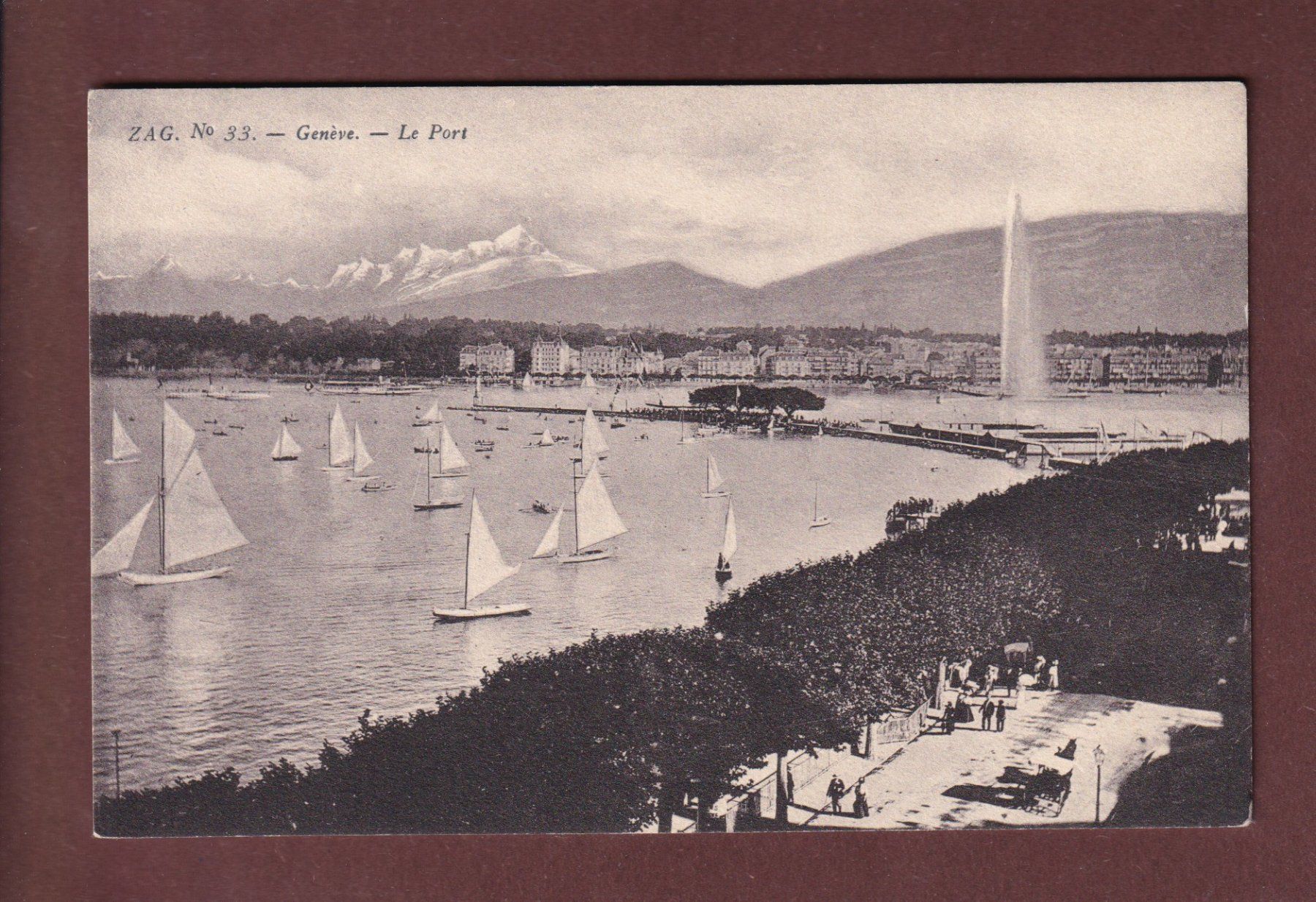 Ansichtskarten: GENEVE - Le Port – Gebraucht aus Pully von nicecards-shop