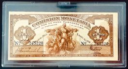 **1 Peso 1920 Mexiko Banknote in Top**